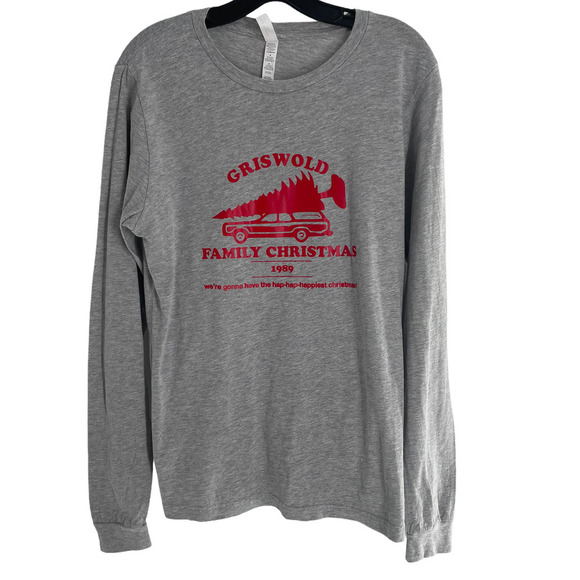 Griswold Family Christmas Vacation Rant Lightweight Sweatshirt Size M Gray - Picture 1 of 4